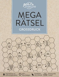 Abbildung von: Mega-Rätsel Großdruck. Bunter Rätselmix in Großschrift - pen2nature