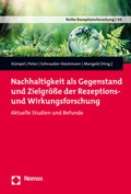 Cover: Nachhaltigkeit als Gegenstand und Zielgr&ouml;&szlig;e der Rezeptions- und Wirkungsforschung - Nomos