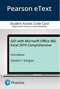 Abbildung von: Go! with Microsoft Office 365, Excel 2019 Comprehensive - Pearson