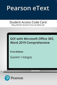 Abbildung von: Go! with Microsoft Office 365, Word 2019 Comprehensive - Pearson