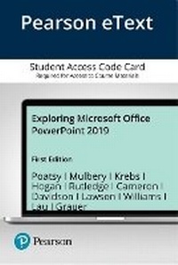 Abbildung von: Exploring Microsoft Office PowerPoint 2019 Comprehensive - Pearson