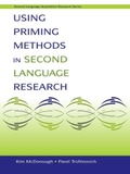 Cover: Using Priming Methods in Second Language Research - Routledge