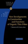 Cover: New Developments in Construction and Functions of Organic Thin Films - Elsevier