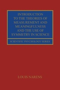 Cover: Introduction to the Theories of Measurement and Meaningfulness and the Use of Symmetry in Science - Psychology Press Ltd