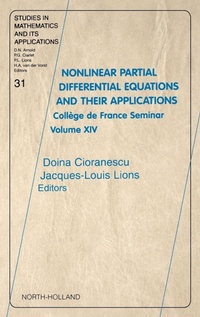 Enlarge image Cover: Nonlinear Partial Differential Equations and Their Applications: Volume 31 - North-Holland