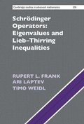 Cover: Schroedinger Operators: Eigenvalues and Lieb-Thirring Inequalities - Cambridge University Press