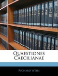 Cover: Quaestiones Caecilianae - Nabu Press