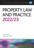 Cover: Property Law and Practice 2022/2023 - The University of Law Publishing Limited