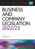 Cover: Business and Company Legislation 2022/2023 - The University of Law Publishing Limited