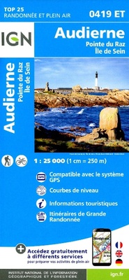 Abbildung von: Audierne / Pointe du Raz / Ile de Sein: 0419ET - Institut Geographique National