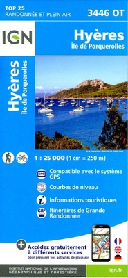 Abbildung von: Hyeres / Ile de Porquerolles: 3446OT - Institut Geographique National