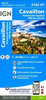 Abbildung von: Cavaillon / Fontaine-de-Vaucluse / PNR du Luberon: 3142OT - Institut Geographique National