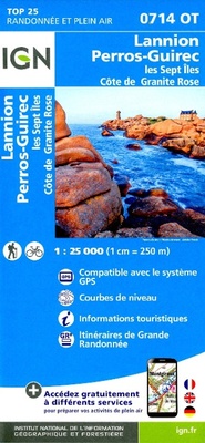 Abbildung von: Lannion / Perros-Guirec / Les Sept Iles: 0714OT - Institut Geographique National