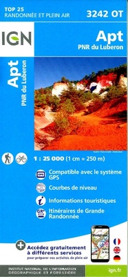Abbildung von: Apt / PNR Luberon: 3242OT - Institut Geographique National