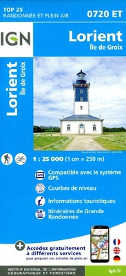 Abbildung von: Lorient / Ile de Groix: 0720ET - Institut Geographique National