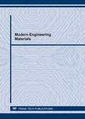 Cover: Modern Engineering Materials - Trans Tech Publications Ltd