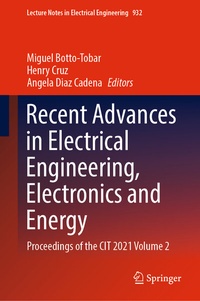 Enlarge image Cover: Recent Advances in Electrical Engineering, Electronics and Energy - Springer