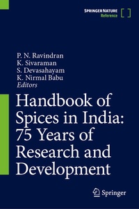 Enlarge image Cover: Handbook of Spices in India: 75 Years of Research and Development - Springer