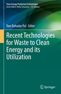 Cover: Recent Technologies for Waste to Clean Energy and its Utilization - Springer