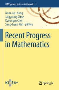 Abbildung von: Recent Progress in Mathematics - Springer