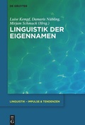 Cover: Linguistik der Eigennamen - De Gruyter