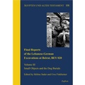Cover: Final Reports of the Lebanese-German Excavations at Beirut, BEY 020 - Zaphon