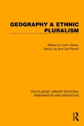 Cover: Geography & Ethnic Pluralism - Routledge