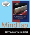 Cover: Bundle: Criminal Law, Loose-Leaf Version, 12th + Mindtap Criminal Justice, 1 Term (6 Months) Printed Access Card - Cengage Learning