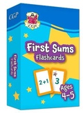 Cover: First Sums Flashcards for Ages 4-5 (Reception): perfect for learning the number bonds to 10 - Coordination Group Publications Ltd (CGP)