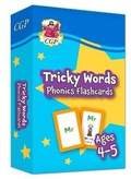 Cover: Tricky Words Phonics Flashcards for Ages 4-5 (Reception) - Coordination Group Publications Ltd (CGP)