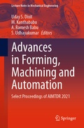Cover: Advances in Forming, Machining and Automation - Springer