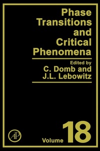 Enlarge image Cover: Phase Transitions and Critical Phenomena - Academic Press