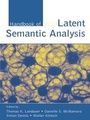 Cover: Handbook of Latent Semantic Analysis - Psychology Press Ltd