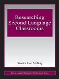 Cover: Researching Second Language Classrooms - Routledge