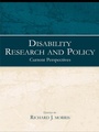 Cover: Disability Research and Policy - Routledge