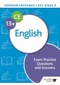 Cover: Common Entrance 13+ English Exam Practice Questions and Answers - Galore Park