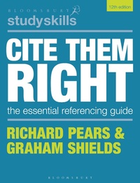 Enlarge image Cover: Cite Them Right - Bloomsbury Academic