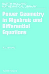 Abbildung von: Power Geometry in Algebraic and Differential Equations: Volume 57 - Elsevier