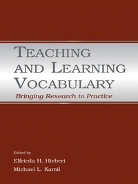 Enlarge image Cover: Teaching and Learning Vocabulary - Routledge