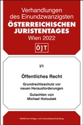 Cover: &Ouml;ffentliches Recht Grundrechtsschutz vor neuen Herausforderungen - Manz