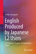 Cover: English Produced by Japanese L2 Users - Springer
