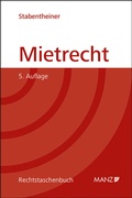 Cover: Mietrecht - Manz