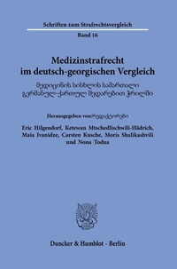 Abbildung von: Medizinstrafrecht im deutsch-georgischen Vergleich. - Duncker & Humblot