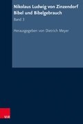 Cover: Nikolaus Ludwig von Zinzendorf: Bibel und Bibelgebrauch - Vandenhoeck & Ruprecht