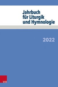 Abbildung von: Jahrbuch für Liturgik und Hymnologie - Vandenhoeck & Ruprecht
