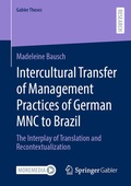 Cover: Intercultural Transfer of Management Practices of German MNC to Brazil - Springer Gabler