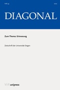 Cover: Erinnerung - V&R unipress