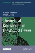 Cover: Theoretical Knowledge in the Mohist Canon - Springer
