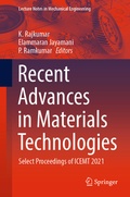 Cover: Recent Advances in Materials Technologies - Springer