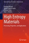 Cover: High Entropy Materials - Springer